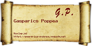 Gasparics Poppea névjegykártya
